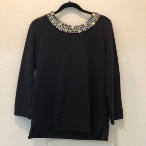 Juicy Couture black embellished sweatshirt